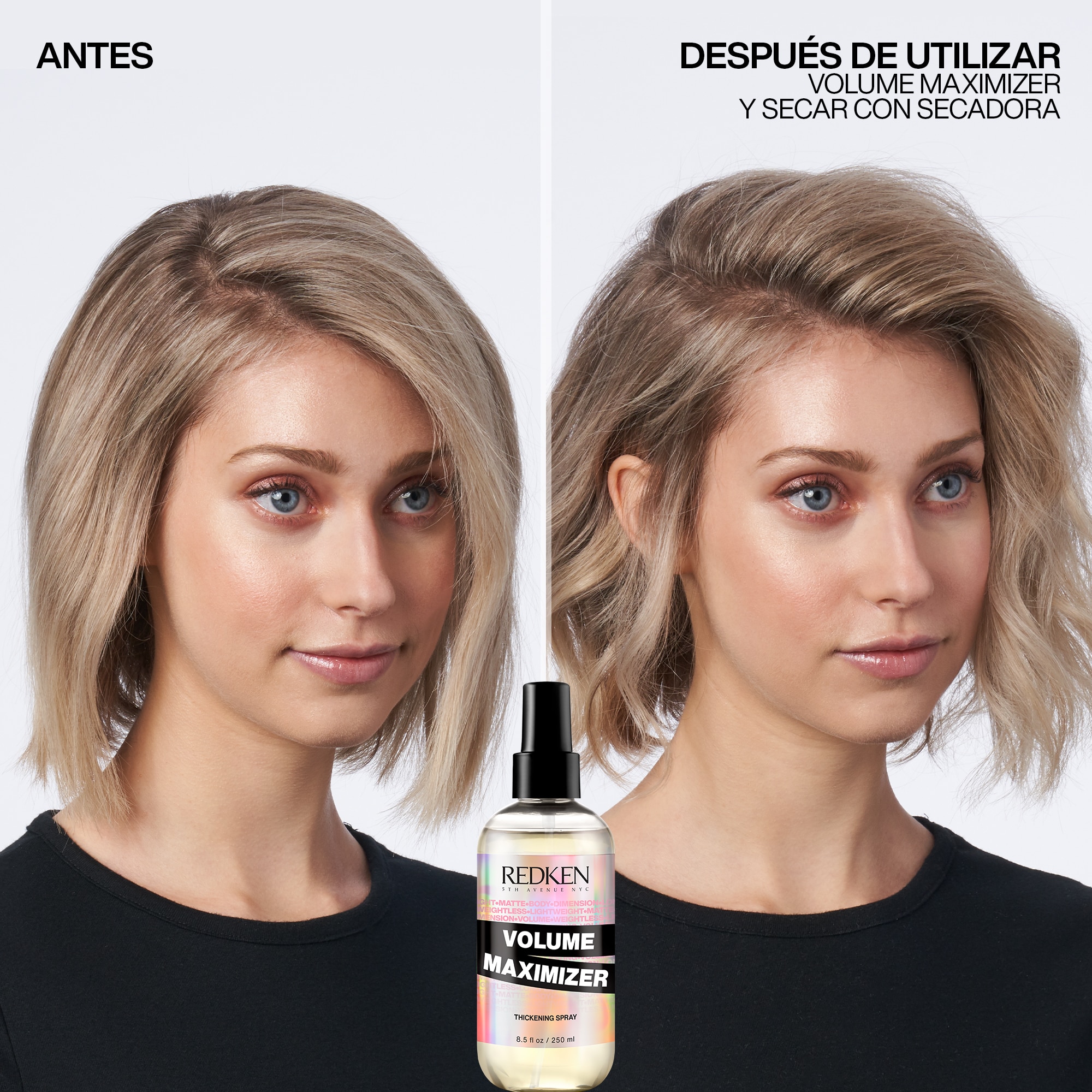 SPRAY DENSIFICANTE LIGERO PARA DAR VOLUMEN AL CABELLO